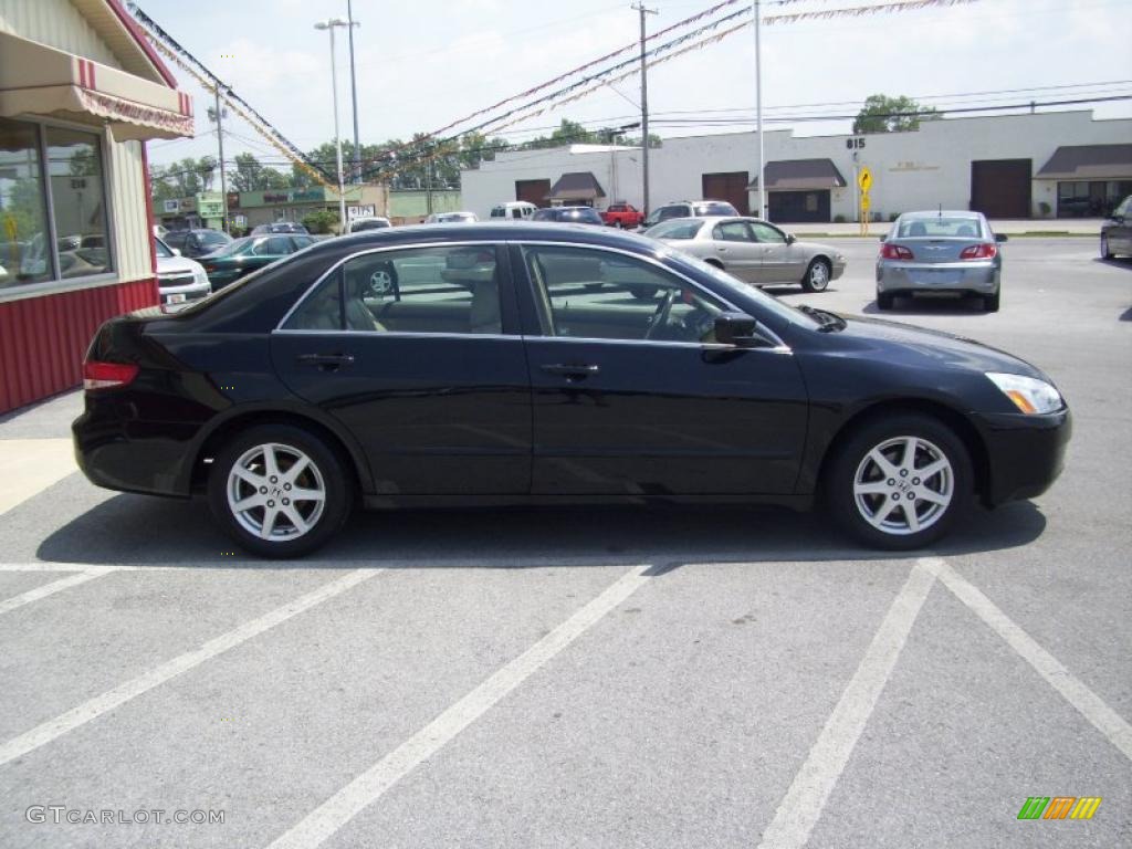 2003 Accord EX V6 Sedan - Nighthawk Black Pearl / Ivory photo #11