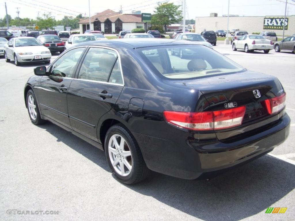 2003 Accord EX V6 Sedan - Nighthawk Black Pearl / Ivory photo #13