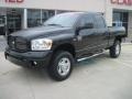 Brilliant Black Crystal Pearl 2008 Dodge Ram 2500 TRX4 Quad Cab 4x4