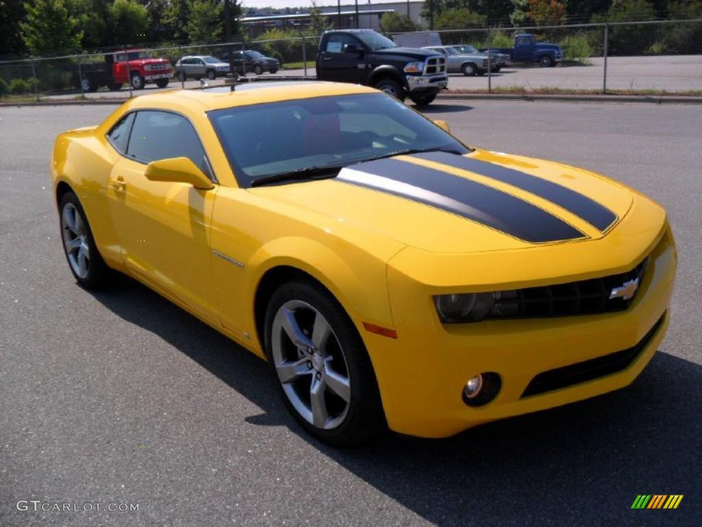 2010 Camaro LT/RS Coupe - Rally Yellow / Black photo #5