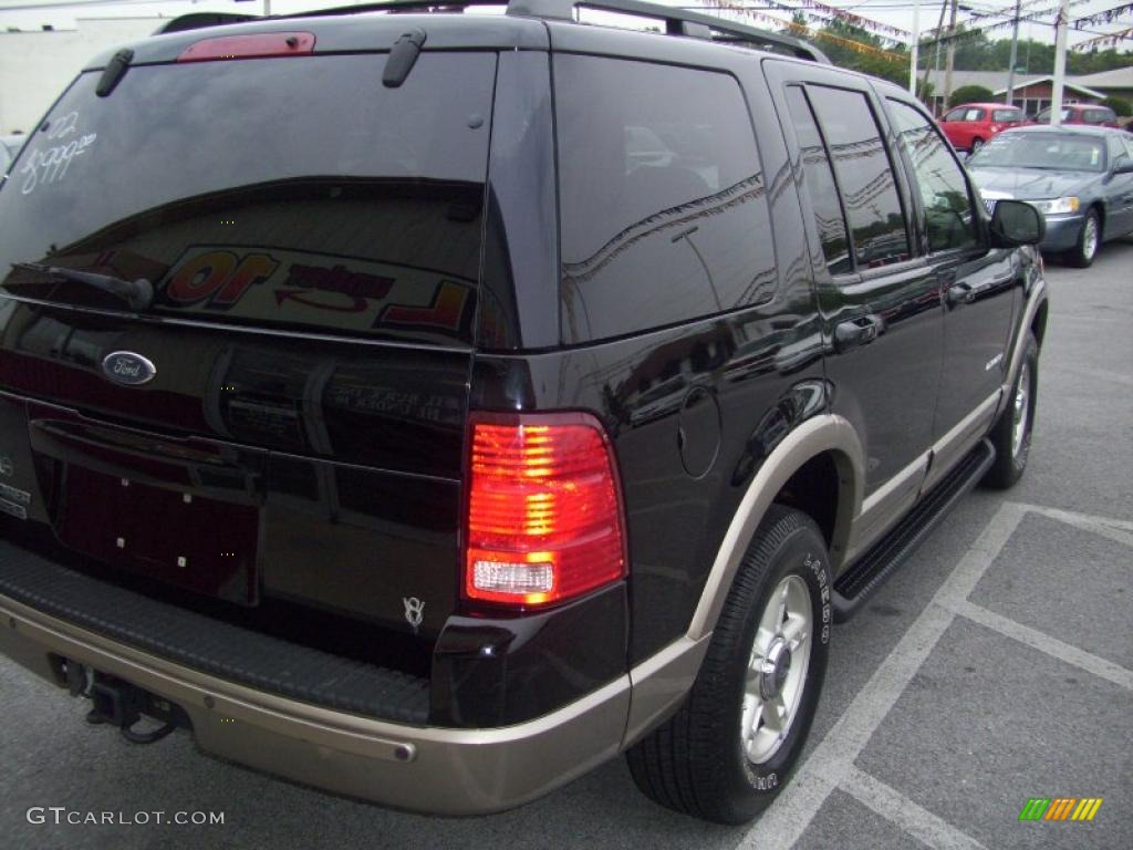 2002 Explorer Eddie Bauer 4x4 - Black Clearcoat / Medium Parchment photo #19