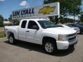 2008 Summit White Chevrolet Silverado 1500 LT Extended Cab 4x4  photo #1