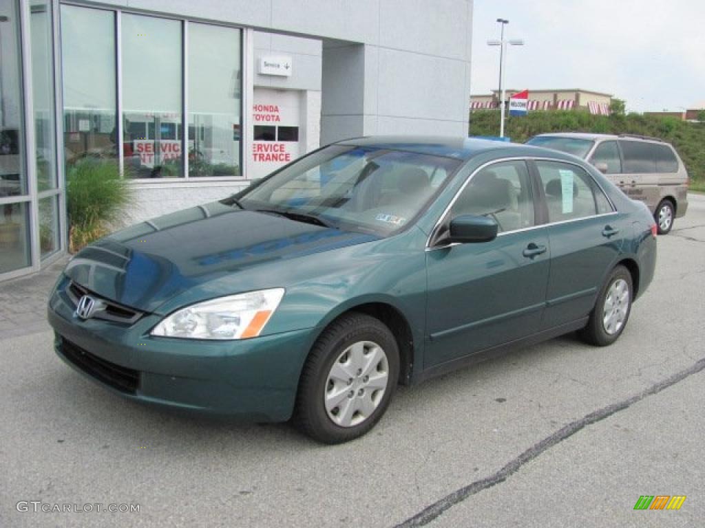 2003 Accord LX Sedan - Noble Green Pearl / Ivory photo #2