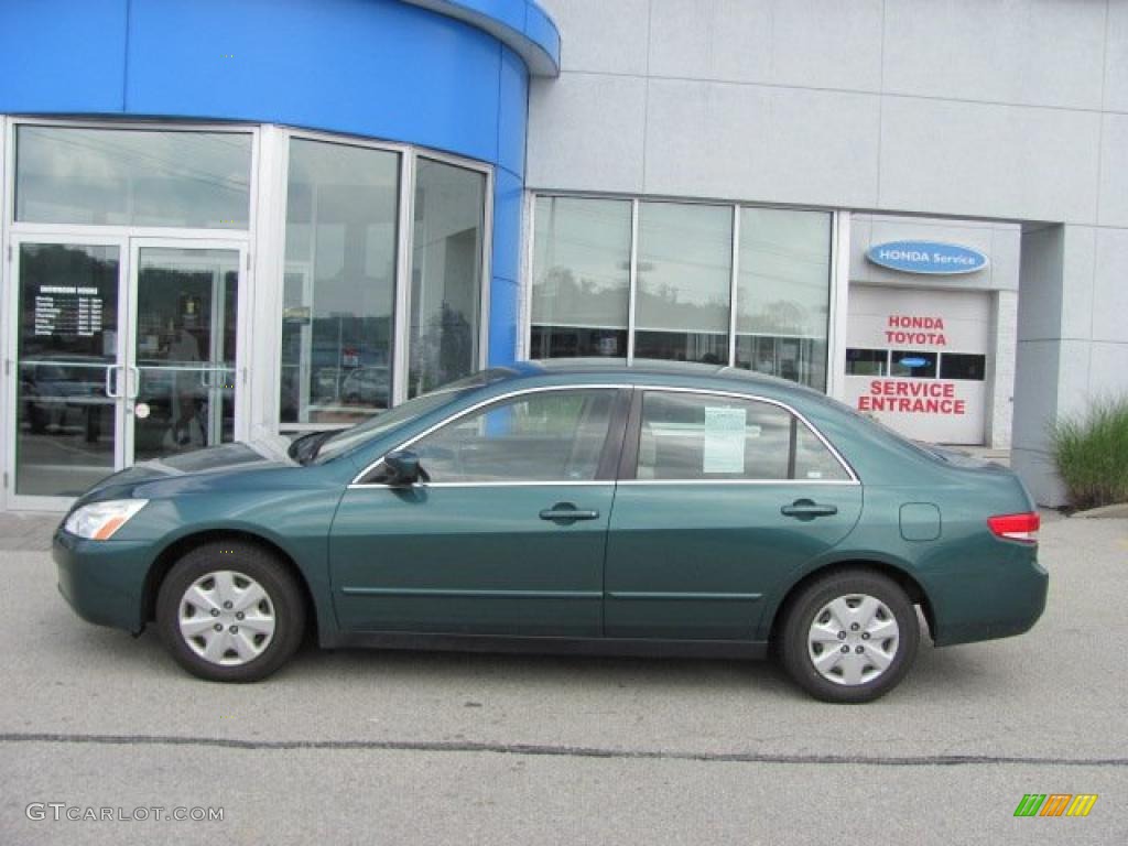 2003 Accord LX Sedan - Noble Green Pearl / Ivory photo #3