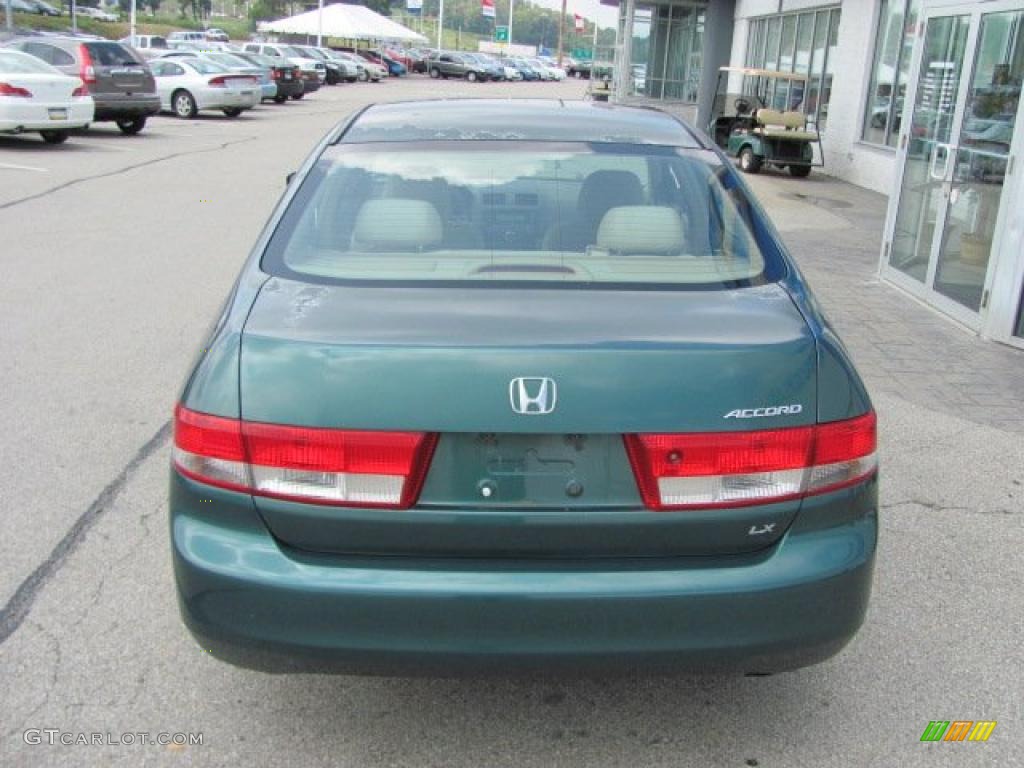 2003 Accord LX Sedan - Noble Green Pearl / Ivory photo #5