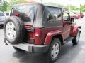 2009 Red Rock Crystal Pearl Coat Jeep Wrangler Sahara 4x4  photo #2