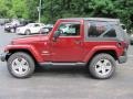 2009 Red Rock Crystal Pearl Coat Jeep Wrangler Sahara 4x4  photo #13