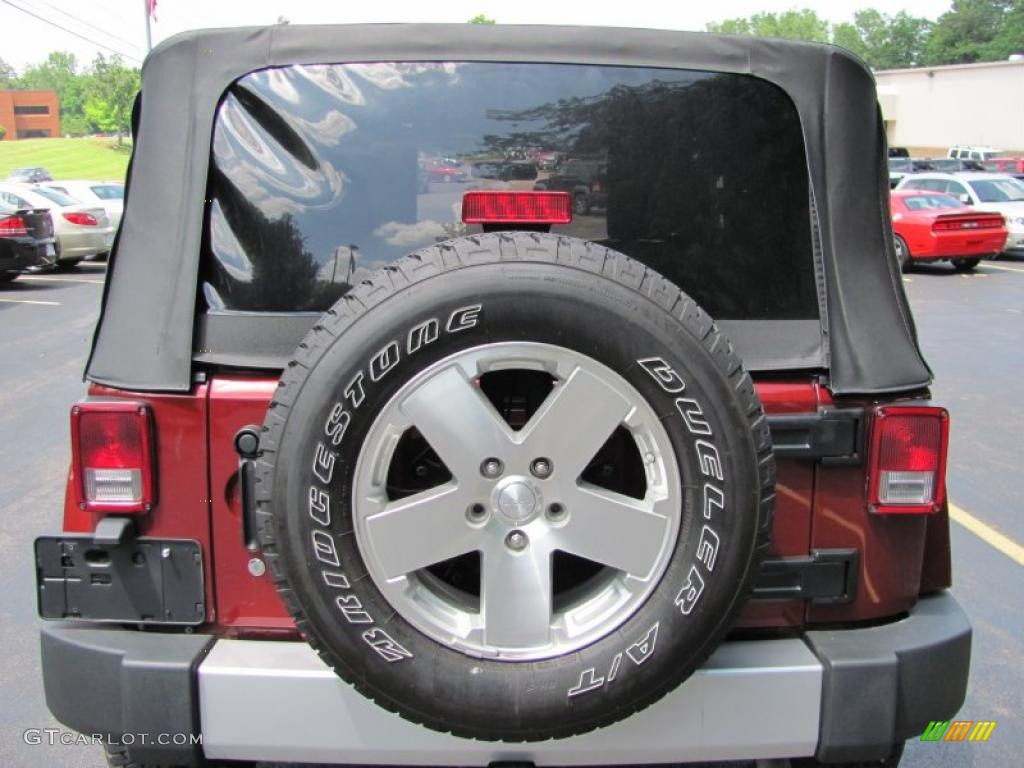 2009 Wrangler Sahara 4x4 - Red Rock Crystal Pearl Coat / Dark Slate Gray/Medium Slate Gray photo #15