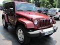 2009 Red Rock Crystal Pearl Coat Jeep Wrangler Sahara 4x4  photo #16