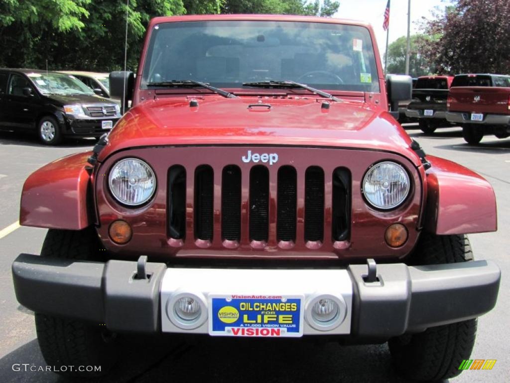 2009 Wrangler Sahara 4x4 - Red Rock Crystal Pearl Coat / Dark Slate Gray/Medium Slate Gray photo #17