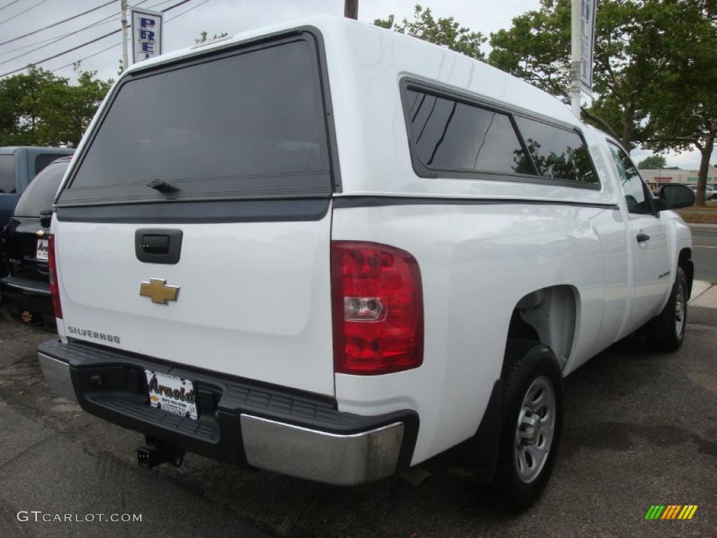 2008 Silverado 1500 Work Truck Regular Cab - Summit White / Dark Titanium photo #6