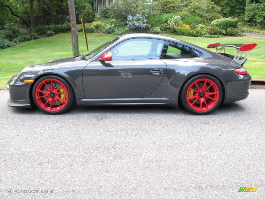 2011 911 GT3 RS - Grey Black/Guards Red / Black photo #3