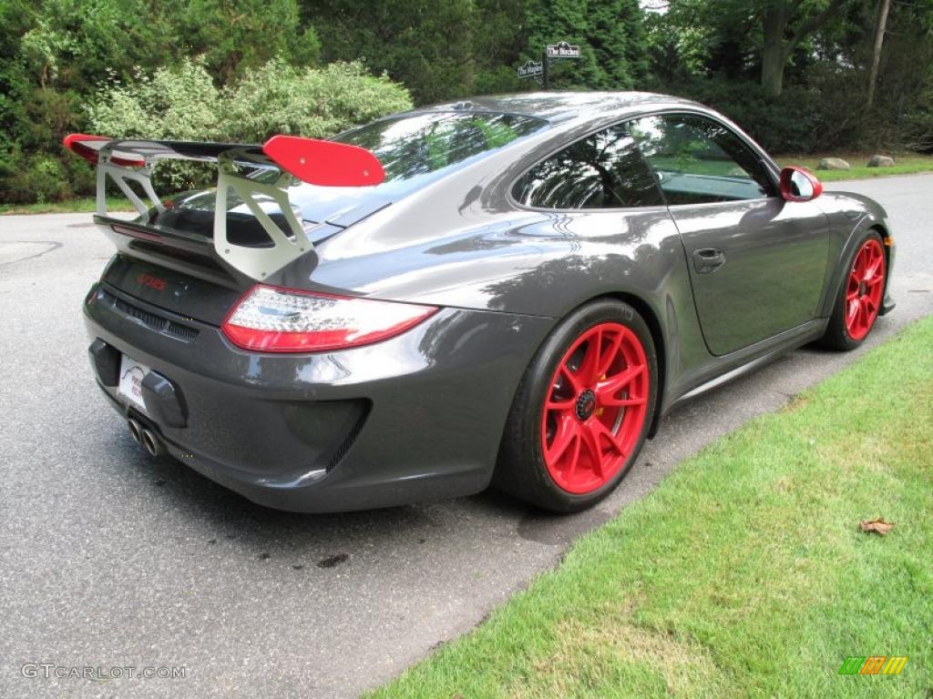 2011 911 GT3 RS - Grey Black/Guards Red / Black photo #6