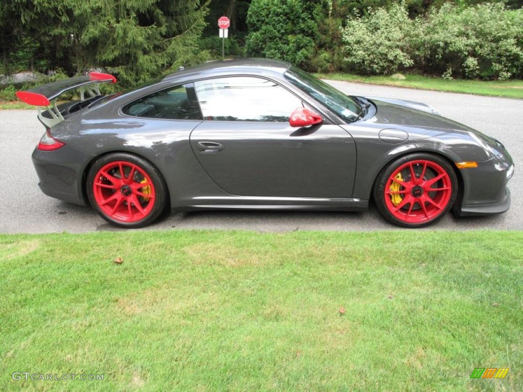 2011 911 GT3 RS - Grey Black/Guards Red / Black photo #7