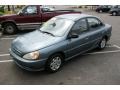 2001 Steel Blue Metallic Kia Rio Sedan #32966001