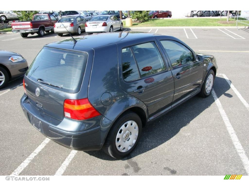 2004 Golf GL 4 Door - Blue Anthracite Metallic / Black photo #4