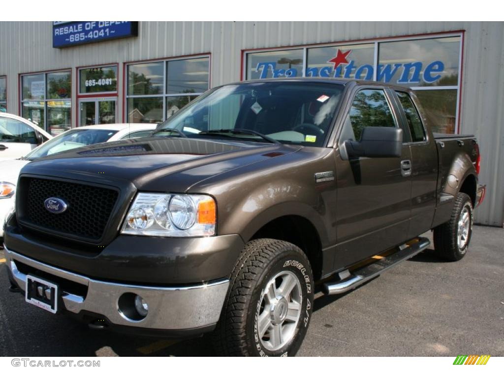 2006 F150 XLT SuperCab 4x4 - Dark Stone Metallic / Medium/Dark Flint photo #21