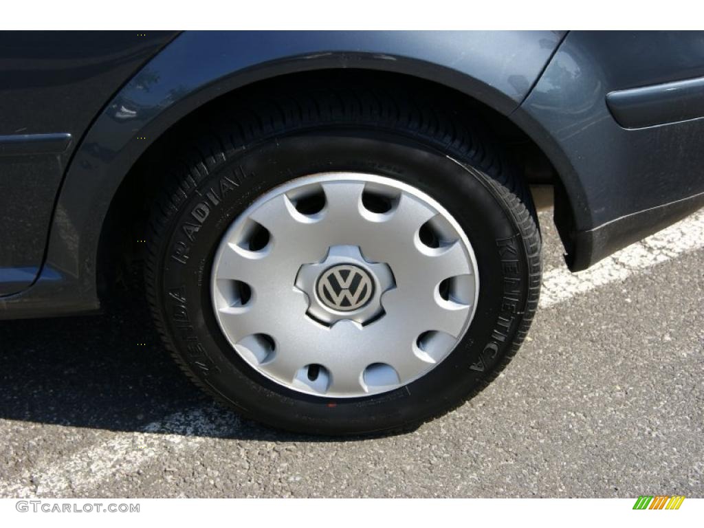 2004 Golf GL 4 Door - Blue Anthracite Metallic / Black photo #7