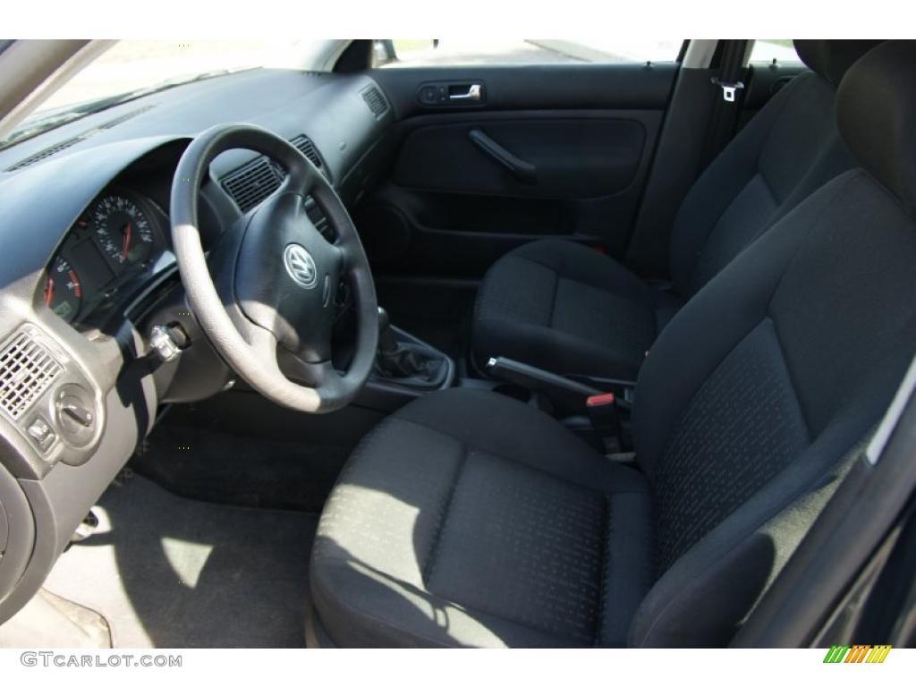 2004 Golf GL 4 Door - Blue Anthracite Metallic / Black photo #9