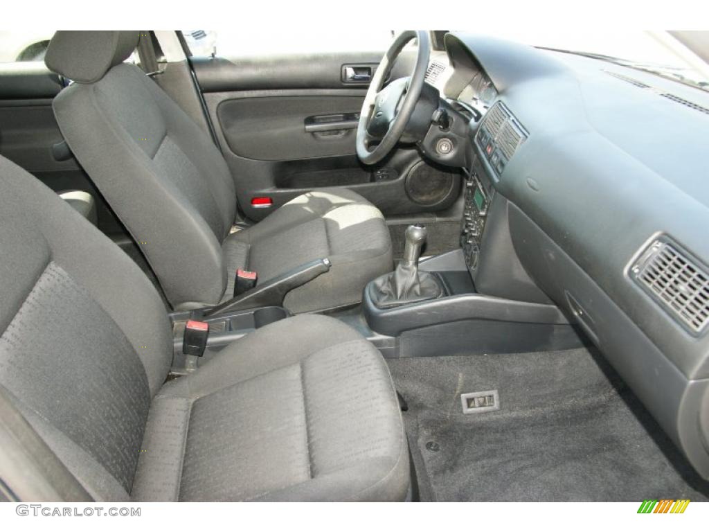 2004 Golf GL 4 Door - Blue Anthracite Metallic / Black photo #17