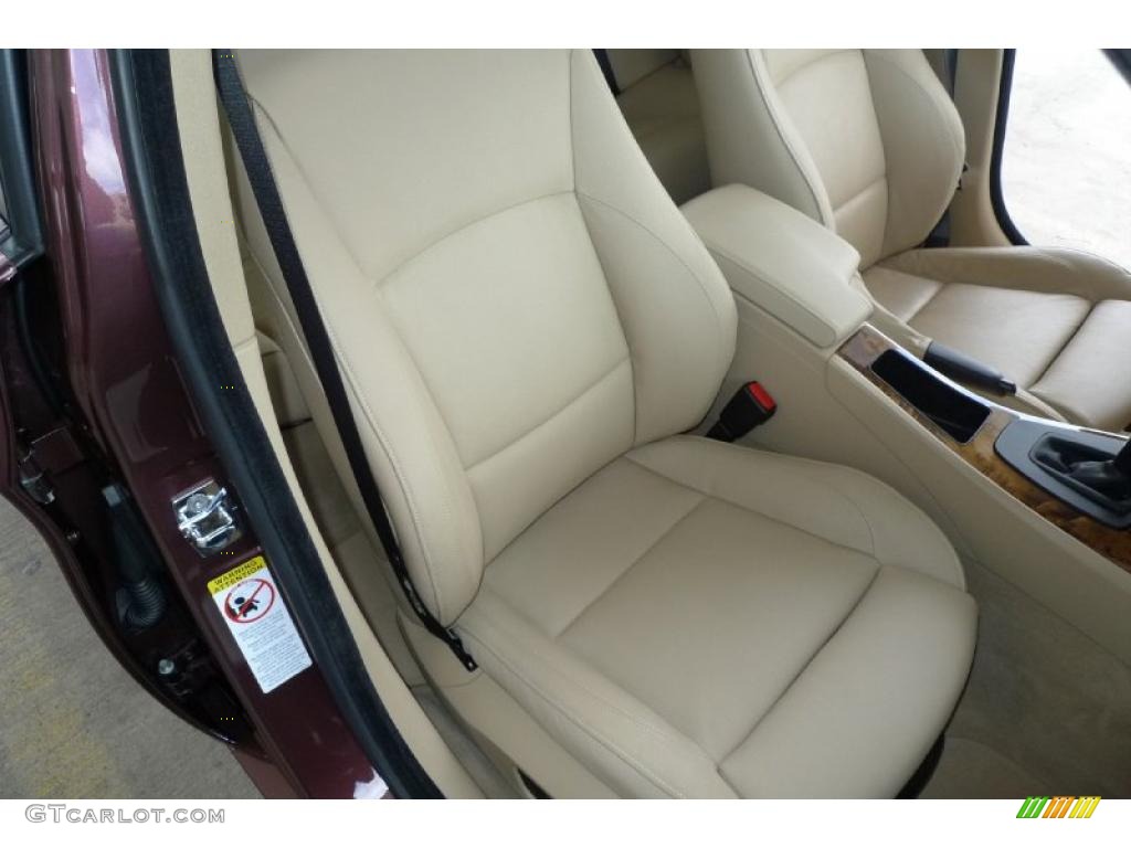 2007 3 Series 328i Sedan - Barrique Red Metallic / Beige Dakota Leather photo #34