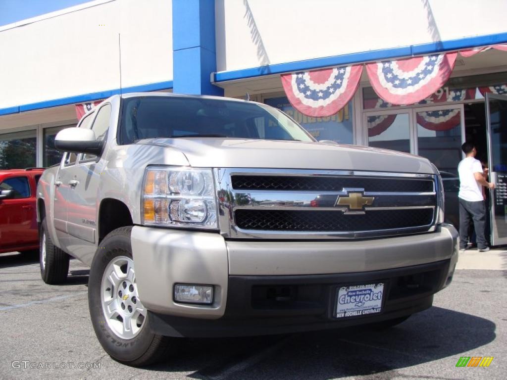 2007 Silverado 1500 LTZ Crew Cab 4x4 - Graystone Metallic / Ebony Black photo #1