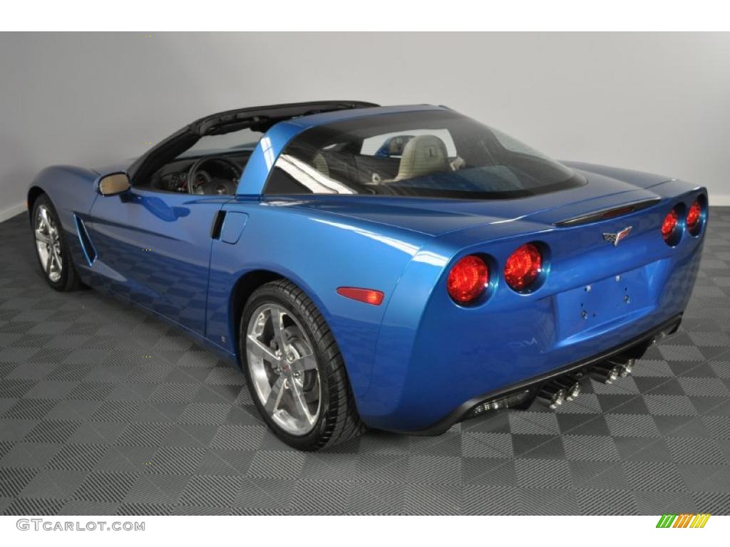 2008 Corvette Coupe - Jetstream Blue Metallic / Cashmere photo #13