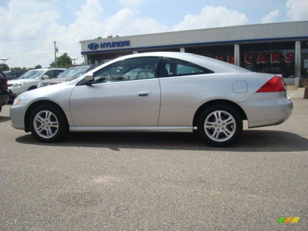 2007 Accord EX Coupe - Alabaster Silver Metallic / Gray photo #3