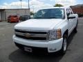 2008 Summit White Chevrolet Silverado 1500 LTZ Extended Cab 4x4  photo #7