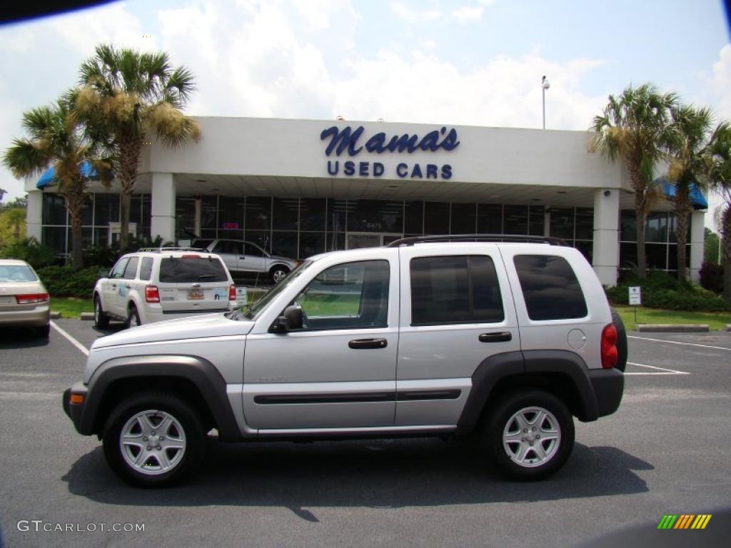 2004 Liberty Sport - Bright Silver Metallic / Dark Slate Gray photo #1