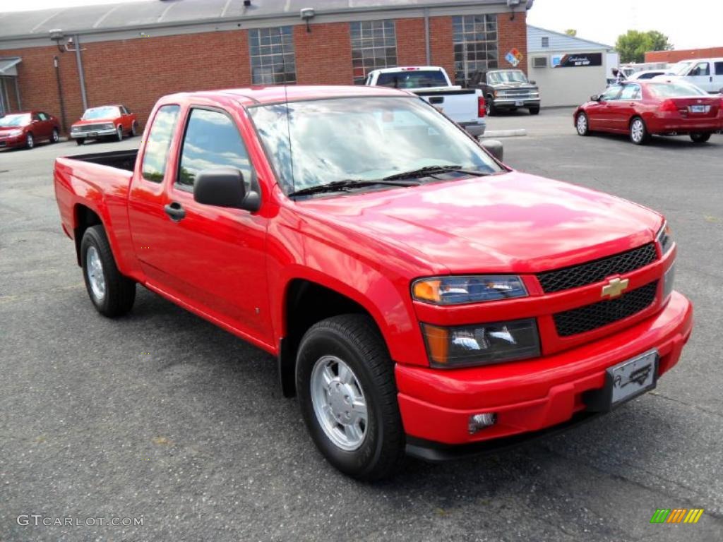 2006 Colorado LS Extended Cab - Victory Red / Medium Pewter photo #6