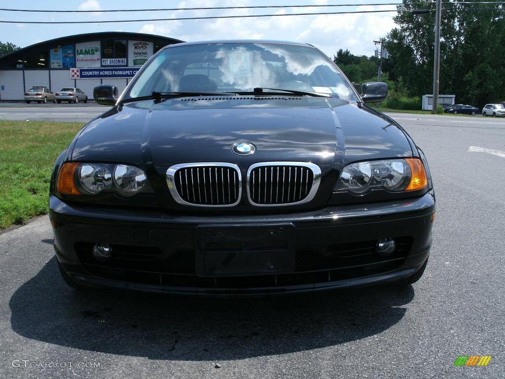 2003 3 Series 325i Coupe - Jet Black / Black photo #3