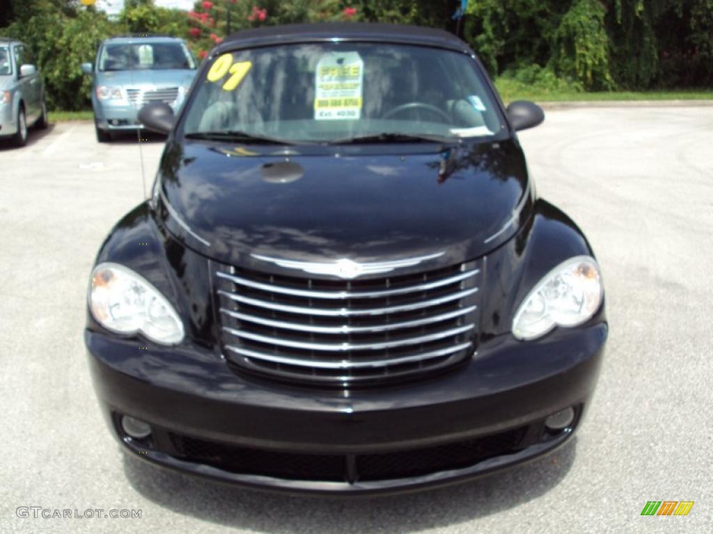 2007 PT Cruiser Convertible - Black / Pastel Slate Gray photo #12