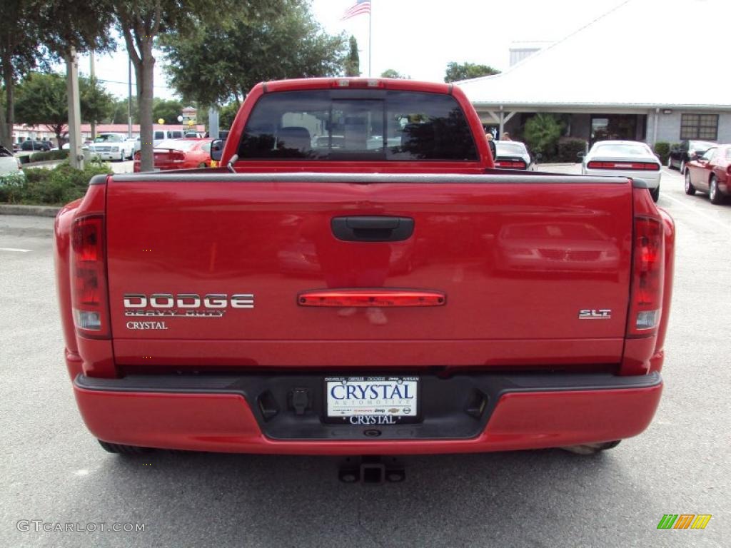 2003 Ram 3500 SLT Quad Cab Dually - Flame Red / Dark Slate Gray photo #7