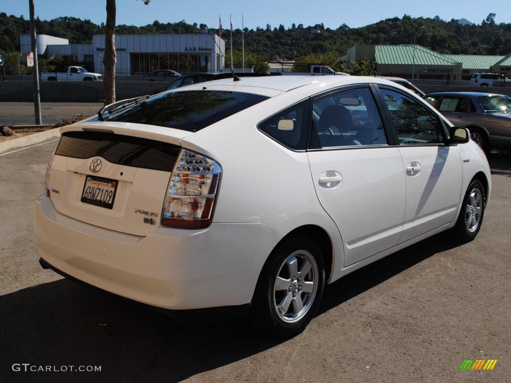 2009 Prius Hybrid - Super White / Dark Gray photo #7