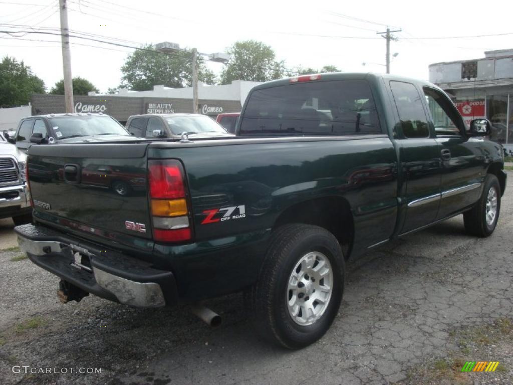 2005 Sierra 1500 Z71 Extended Cab 4x4 - Polo Green Metallic / Pewter photo #5