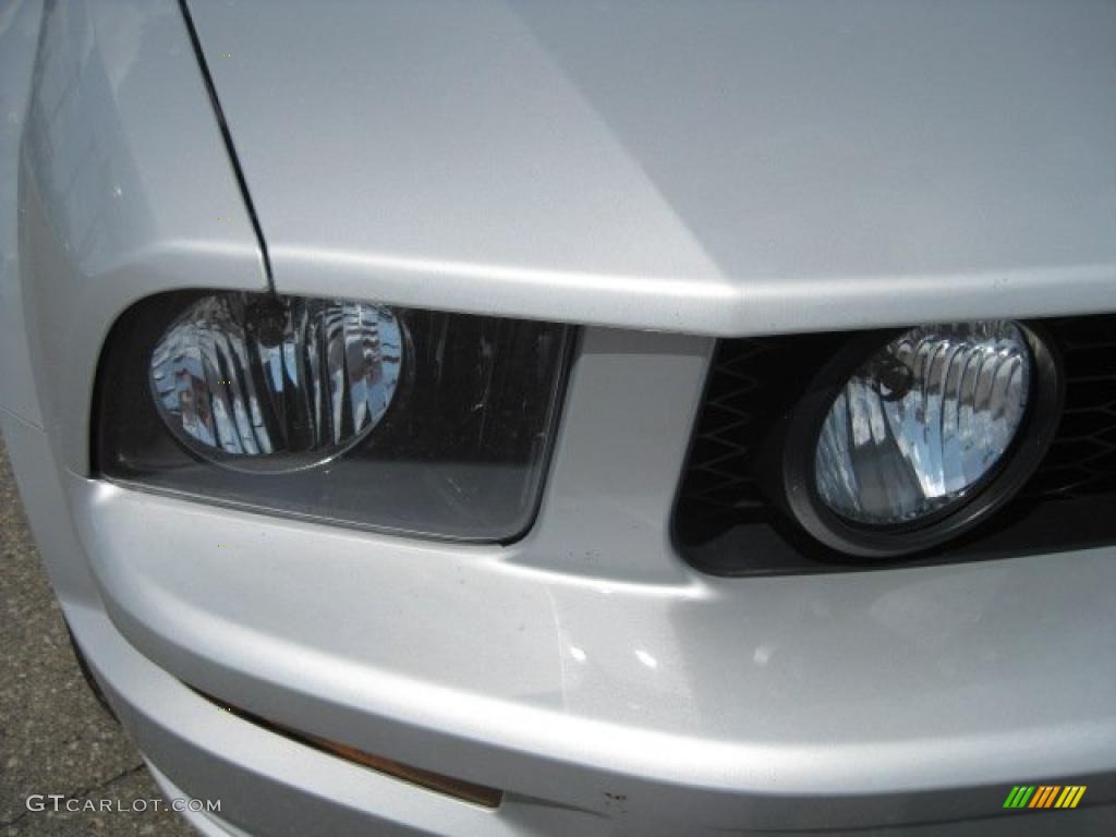 2007 Mustang GT Premium Convertible - Satin Silver Metallic / Dark Charcoal photo #12