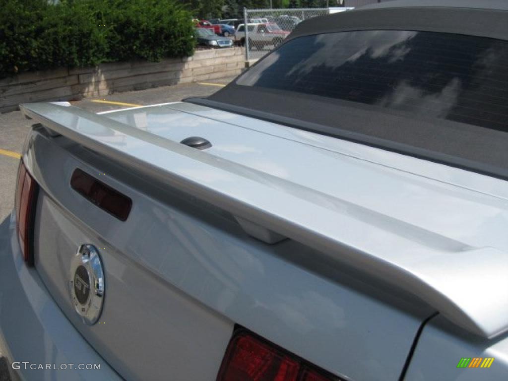 2007 Mustang GT Premium Convertible - Satin Silver Metallic / Dark Charcoal photo #17