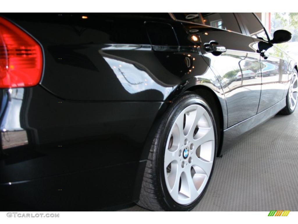 2007 3 Series 335i Sedan - Black Sapphire Metallic / Black photo #6