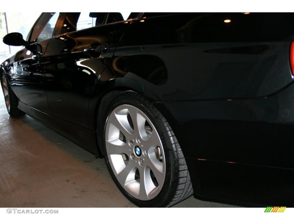 2007 3 Series 335i Sedan - Black Sapphire Metallic / Black photo #7