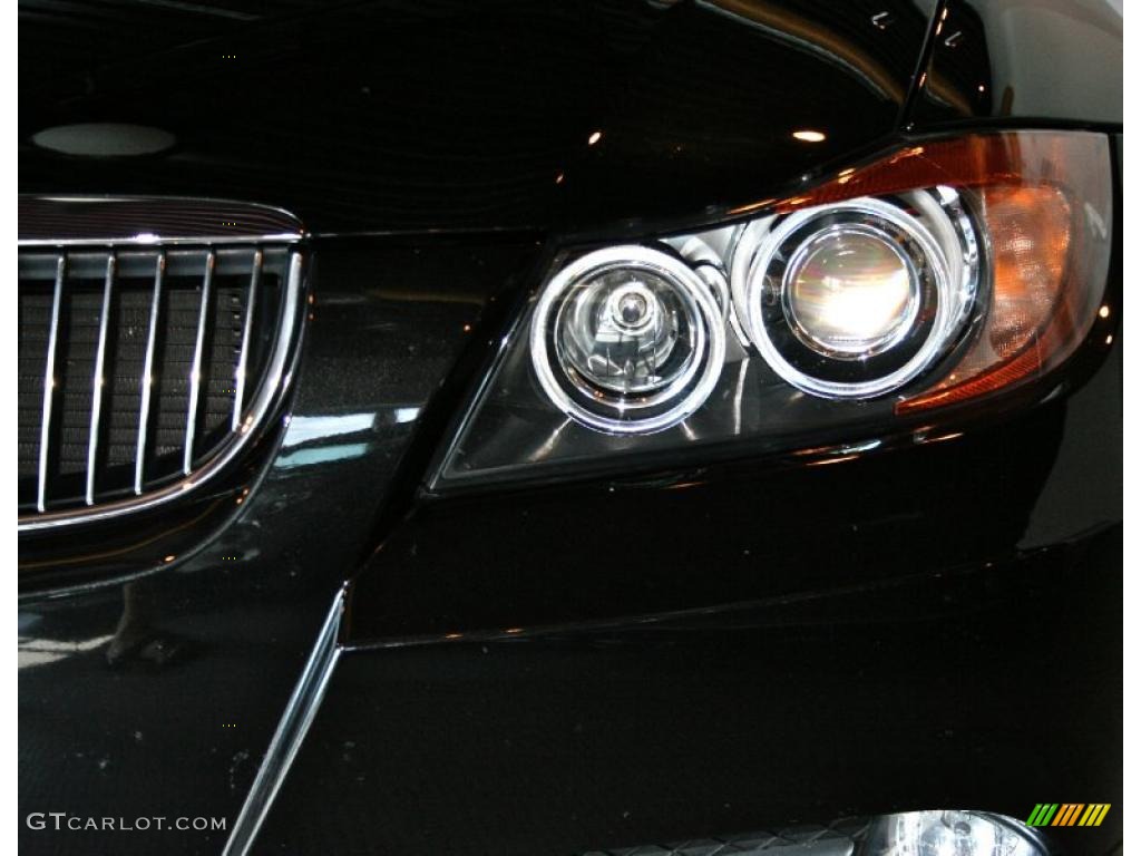 2007 3 Series 335i Sedan - Black Sapphire Metallic / Black photo #12