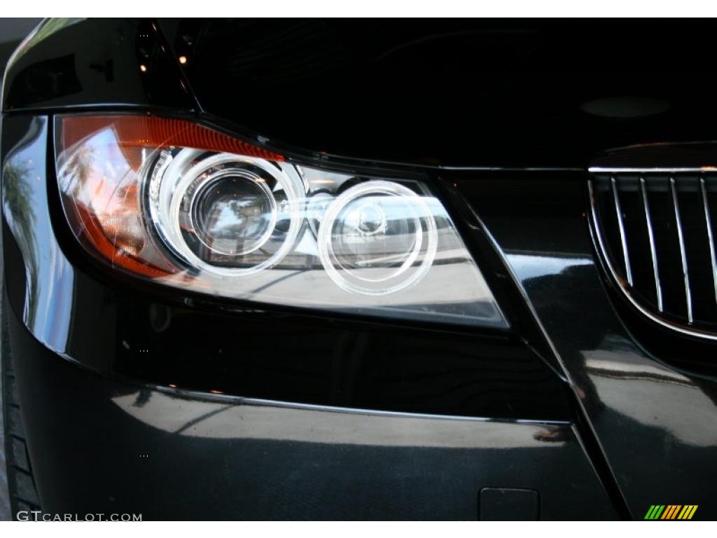 2007 3 Series 335i Sedan - Black Sapphire Metallic / Black photo #13