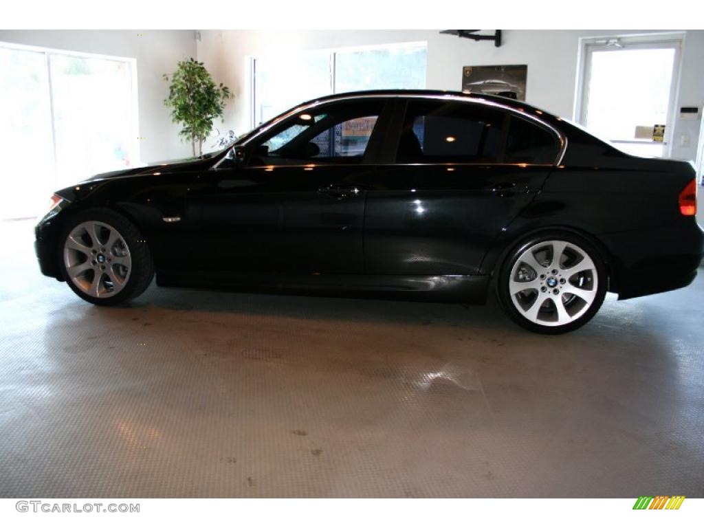 2007 3 Series 335i Sedan - Black Sapphire Metallic / Black photo #15