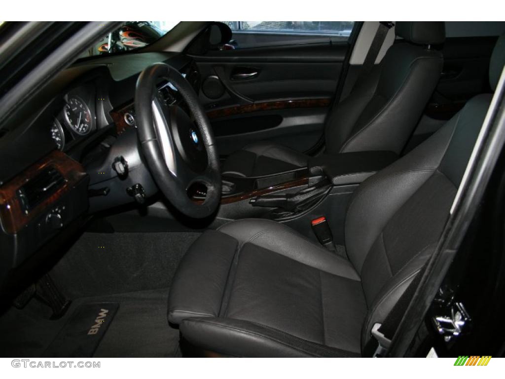 2007 3 Series 335i Sedan - Black Sapphire Metallic / Black photo #22