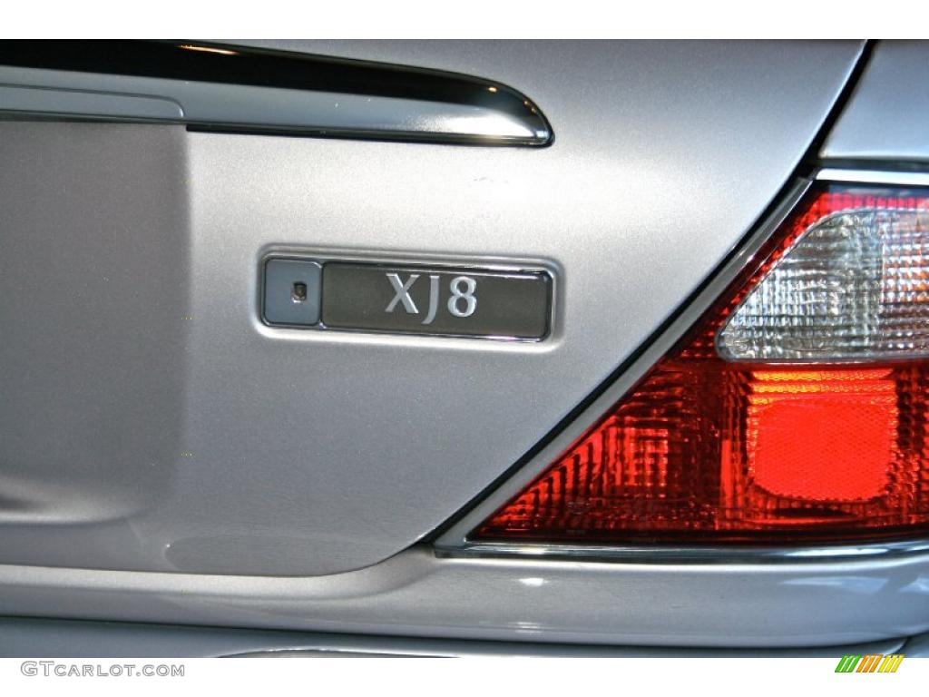 2000 XJ XJ8 - Platinum Silver / Oatmeal photo #8