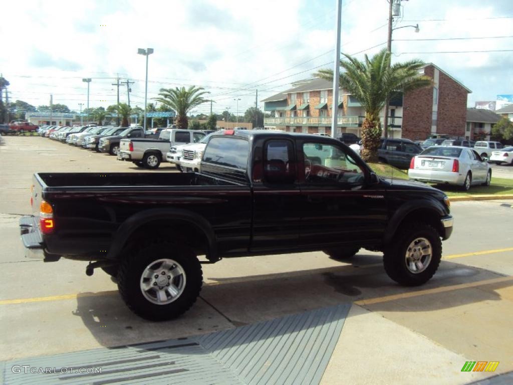 2003 Tacoma V6 Xtracab 4x4 - Black Sand Pearl / Oak photo #4