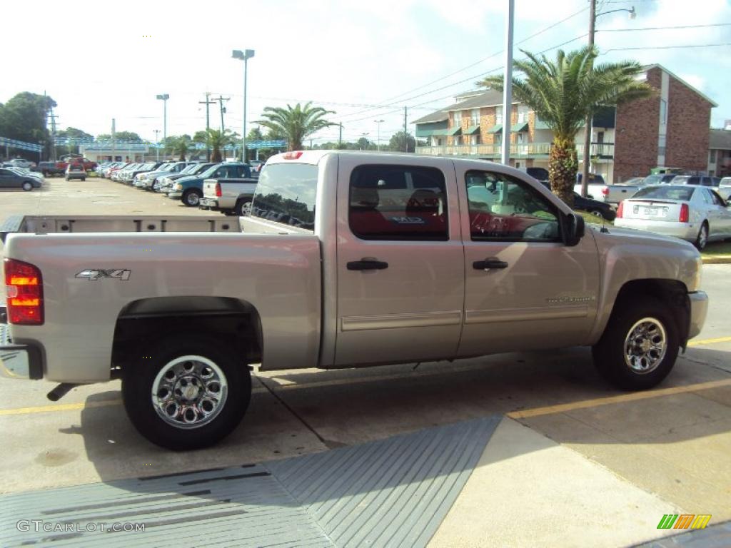 2009 Silverado 1500 LS Crew Cab 4x4 - Silver Birch Metallic / Dark Titanium photo #4