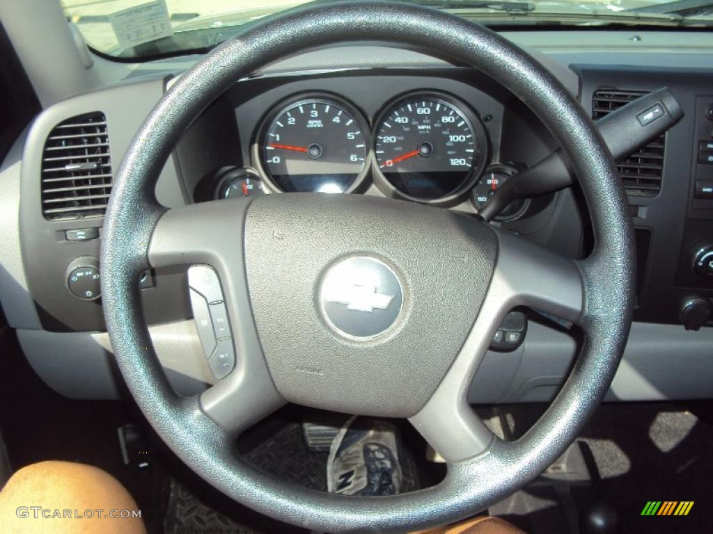 2009 Silverado 1500 LS Crew Cab 4x4 - Silver Birch Metallic / Dark Titanium photo #7