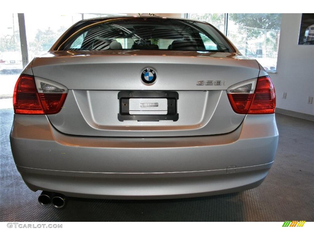 2008 3 Series 328i Sedan - Arctic Metallic / Black photo #11