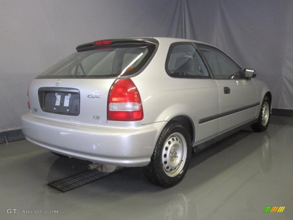 1999 Civic CX Coupe - Vogue Silver Metallic / Gray photo #3